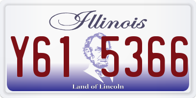 IL license plate Y615366