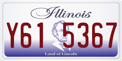 IL license plate Y615367