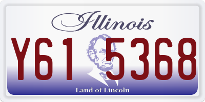 IL license plate Y615368