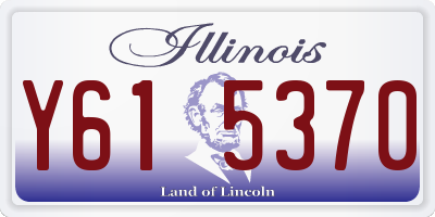 IL license plate Y615370