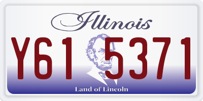 IL license plate Y615371