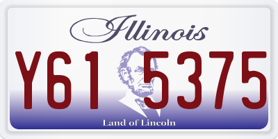 IL license plate Y615375