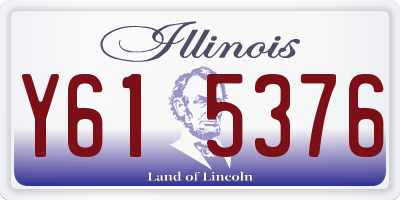 IL license plate Y615376