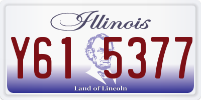 IL license plate Y615377
