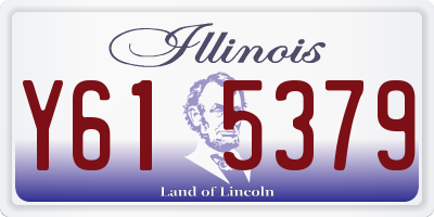 IL license plate Y615379