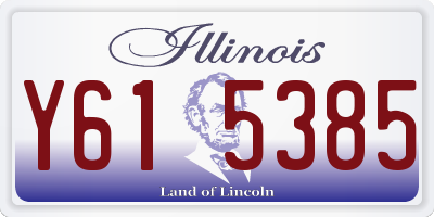 IL license plate Y615385