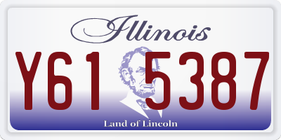 IL license plate Y615387