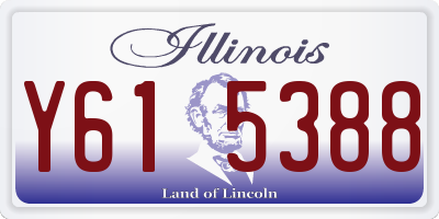 IL license plate Y615388