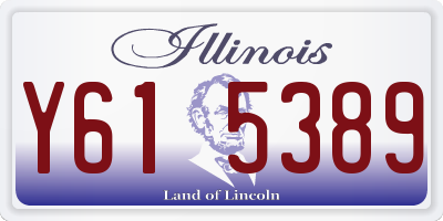 IL license plate Y615389