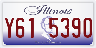 IL license plate Y615390