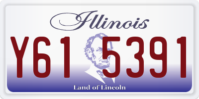 IL license plate Y615391