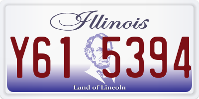 IL license plate Y615394