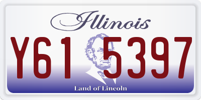 IL license plate Y615397