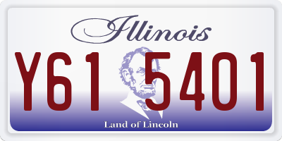 IL license plate Y615401