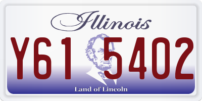 IL license plate Y615402