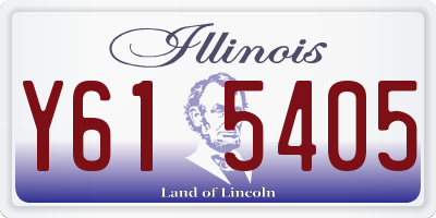 IL license plate Y615405