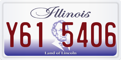 IL license plate Y615406