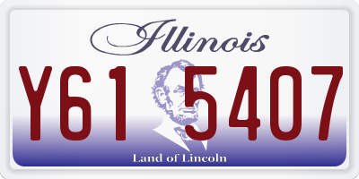IL license plate Y615407