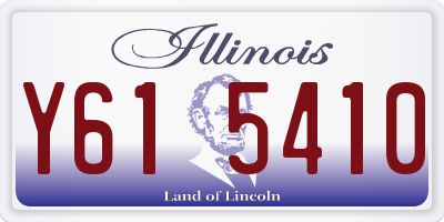IL license plate Y615410