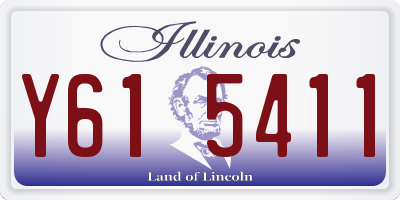 IL license plate Y615411