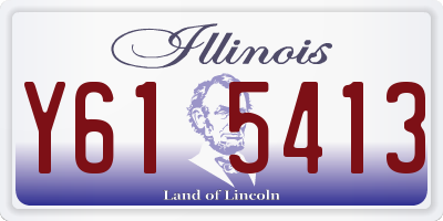 IL license plate Y615413