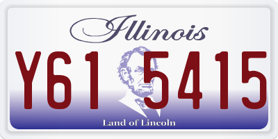 IL license plate Y615415