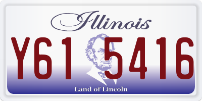IL license plate Y615416