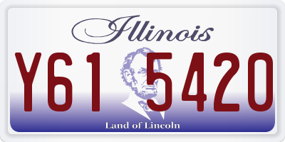 IL license plate Y615420
