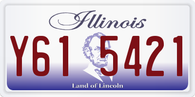 IL license plate Y615421