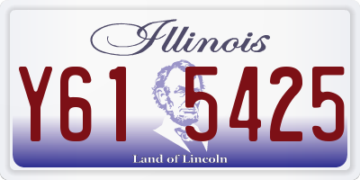 IL license plate Y615425