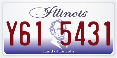 IL license plate Y615431