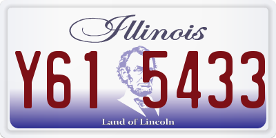 IL license plate Y615433