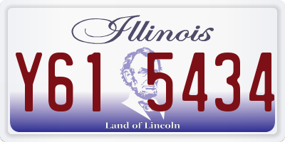 IL license plate Y615434