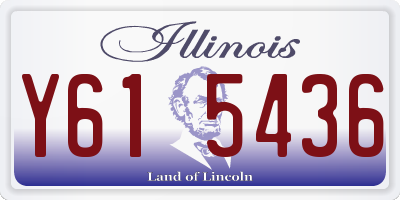 IL license plate Y615436