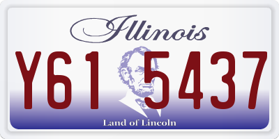 IL license plate Y615437