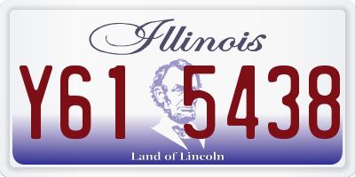 IL license plate Y615438