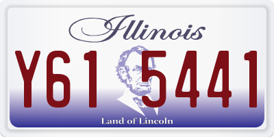 IL license plate Y615441