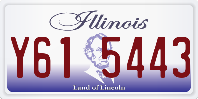 IL license plate Y615443
