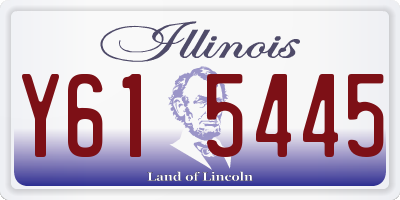 IL license plate Y615445