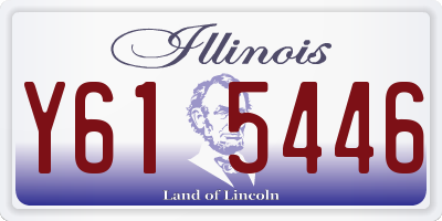 IL license plate Y615446