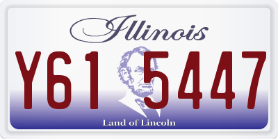 IL license plate Y615447