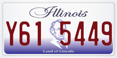 IL license plate Y615449