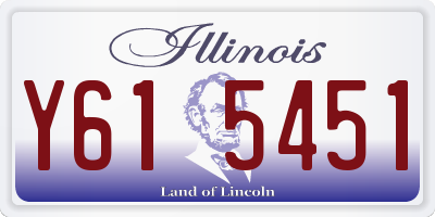 IL license plate Y615451