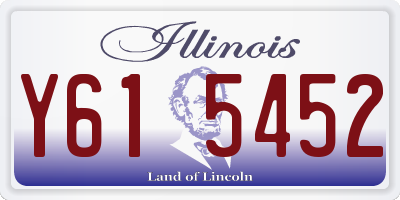 IL license plate Y615452