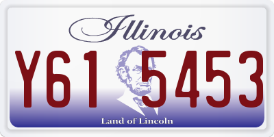 IL license plate Y615453