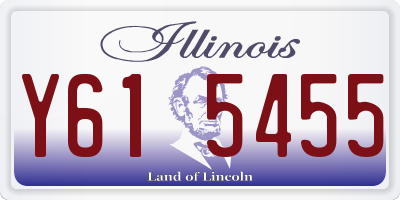 IL license plate Y615455