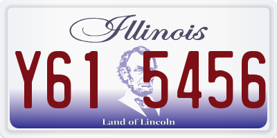 IL license plate Y615456