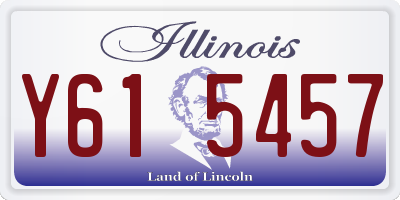 IL license plate Y615457
