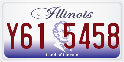 IL license plate Y615458