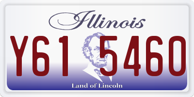 IL license plate Y615460